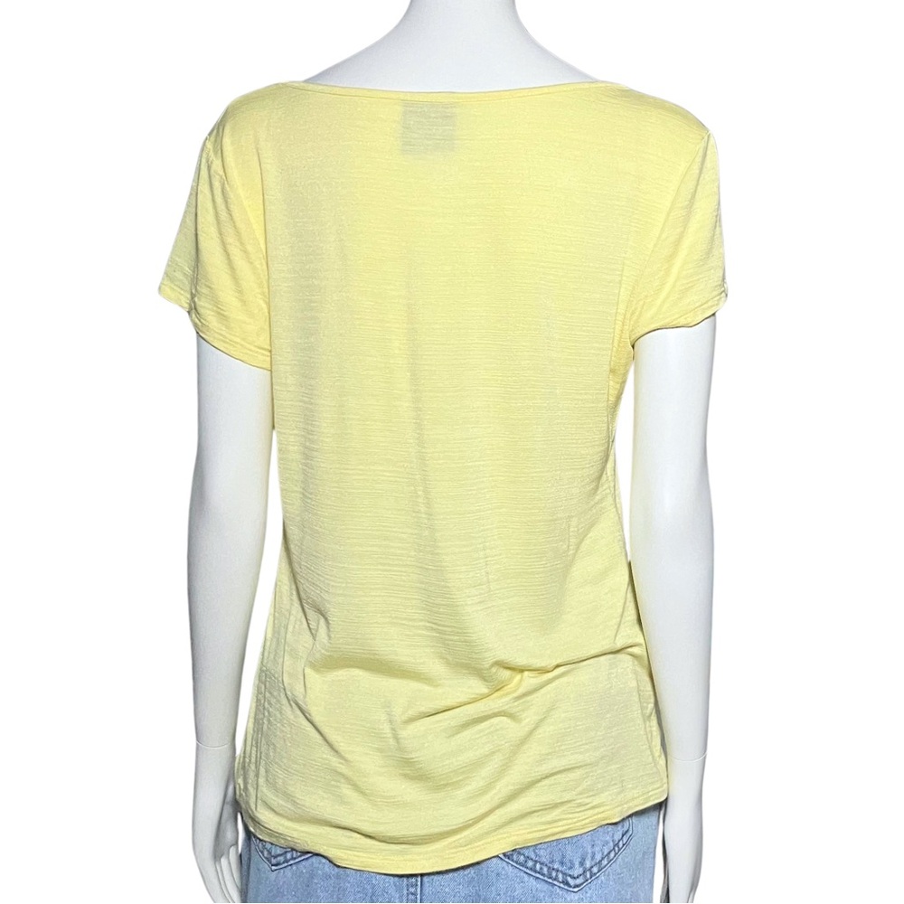 Harley Davidson Yellow Rhinestone Burnout T Shirt S/M Bedazzled McBling Trashy2K - Picture 4 of 9